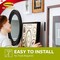 Large Damage Free Hanging Picture Hangers, No Tools Wall Hanging 14 Black Adhesive Strip Pairs for Living Spaces (28 Strips)